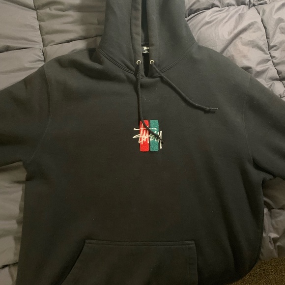 Stussy Other - Stussy rare hoodie black red logo